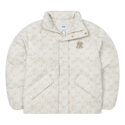 MLB老花立领保暖羽绒服男女款