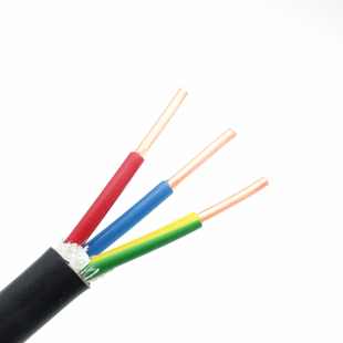 正泰ZC-YJV3x6平方ZR阻燃铜芯电缆充电桩电线中央空调三芯电源线