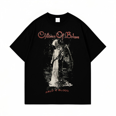 纯棉乐队印花短袖T恤男上衣夏季