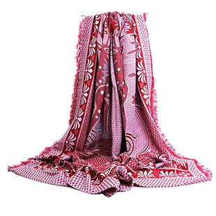 床单老式线毯春秋毯随身毯子沙发巾空调毯纯棉老式粗布针织挂毯