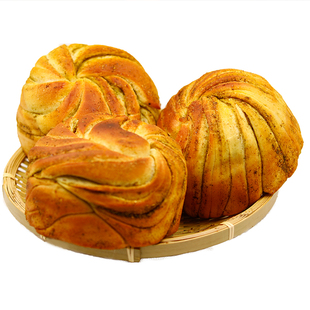 甘肃特产 馍馍青海烤花馍香豆烤馍烤花卷烤饼早餐面包零食5个包邮