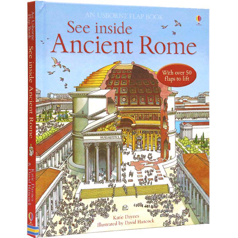 Usborne 原版英文 See Inside Ancient Rome 看里面系列 古罗马 尤斯伯恩图书立体书早教书翻
