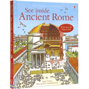 Usborne 原版英文 See Inside Ancient Rome 看里面系列 古罗马 尤斯伯恩图书立体书早教书翻翻书科普科学英语绘本故事书课外读物