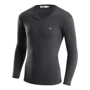 七匹狼男士保暖内衣男款单上衣冬季秋衣秋裤加厚加绒棉毛衫打底衣