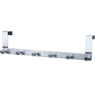 加长不锈钢门后挂钩壁挂衣架卧室门背式后面挂勾房门上不限厚免钉