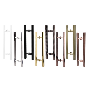 玻璃门拉手大门把手特厚304不锈钢多色大拉手现代黑钛金彩色简约