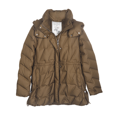 ZOLLE轻量化连帽中长款羽绒服