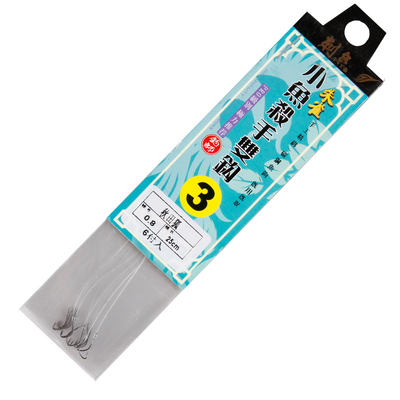 秋田狐鱼钩绑好细条小鲫鱼麦穗