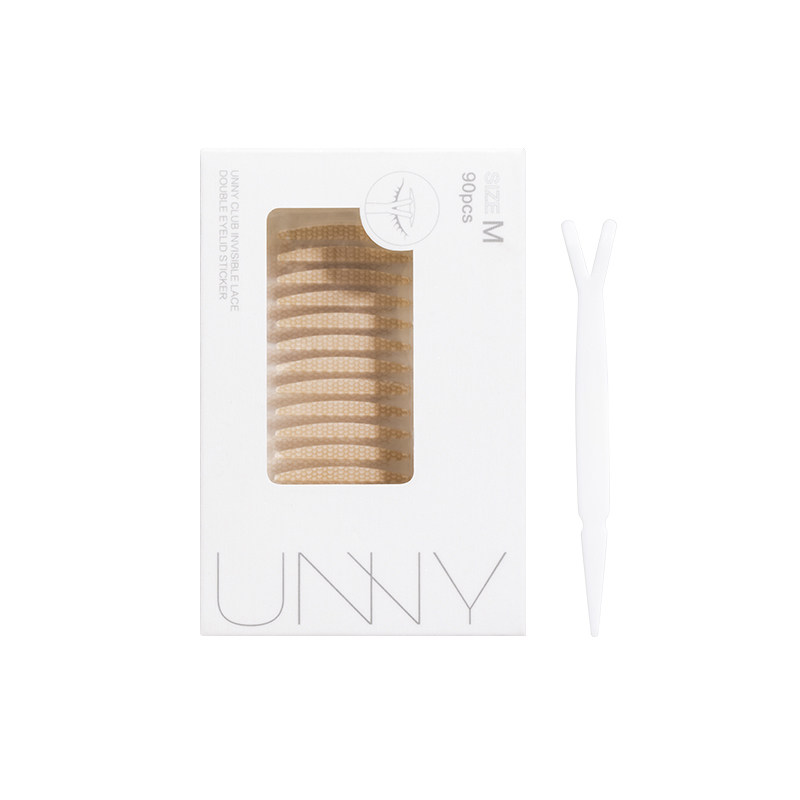 unny双眼皮贴女隐形自然无痕肿眼泡专用防下垂蕾丝斜切橄榄型正品