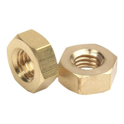 [可开专票]黄铜螺母六角螺帽国标
