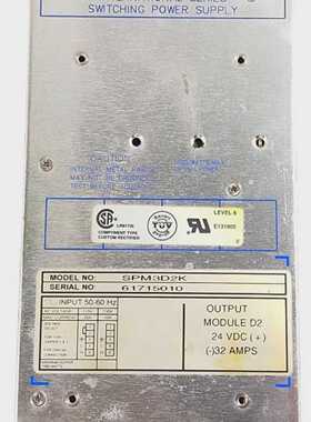 POWER-ONE DC POWER SUPPLIES SPM3D2K POWER SUPPLY