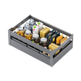 酷太橱柜拉篮抽屉式零食柜拉篮食品储物篮厨房收纳设计尚酷抽