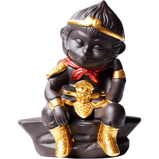 齐天大圣孙悟空摆件鱼缸造景小猴子紫砂茶宠精品配件黑神话周边