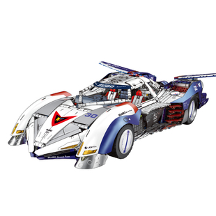 cada咔嗒马自达勒芒积木赛车跑车模型拼装玩具男生生日礼物送男友