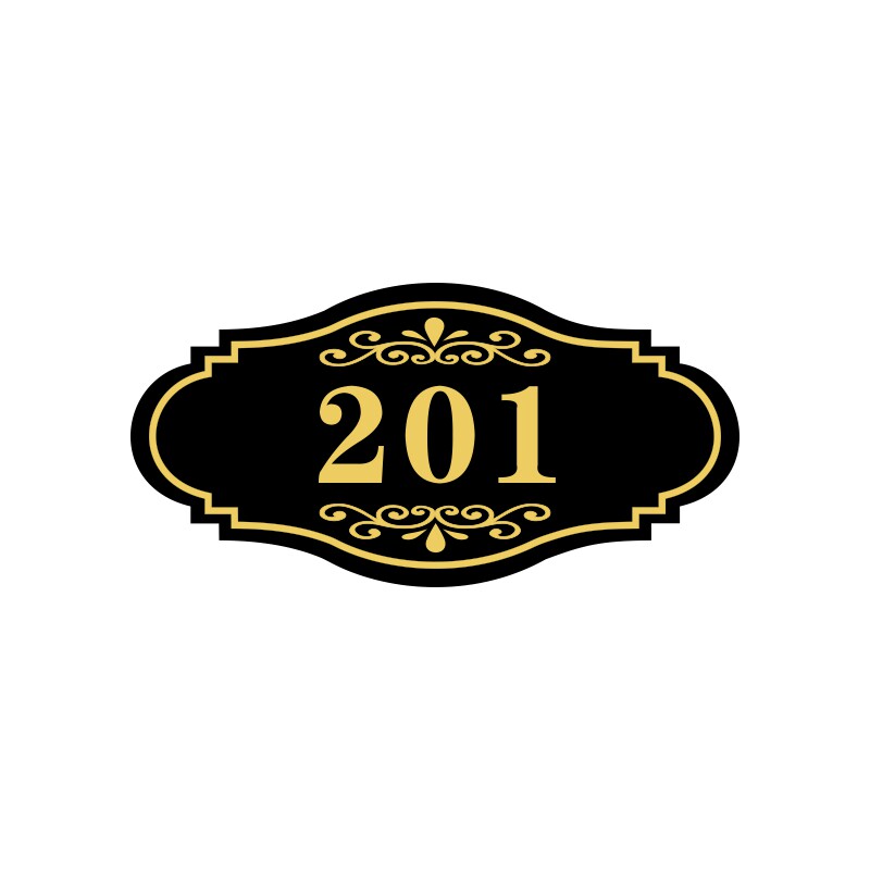 亚克力定制门牌号小区单元号码牌包厢宿舍酒店医院出租房数字标识