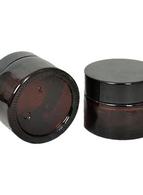 棕色玻璃避光膏霜瓶面膜化妆品