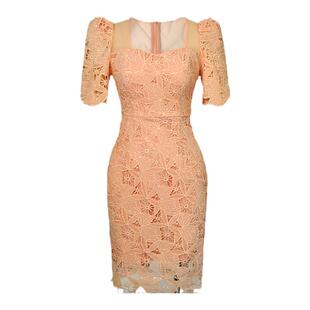 富家千金高级感包臀连衣裙短款女优雅减龄名媛风显瘦蕾丝裙子夏季