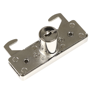 卷帘门双钩锁 文件柜双开门锁伸缩移门锁 折叠柜锁 带勾百页门锁