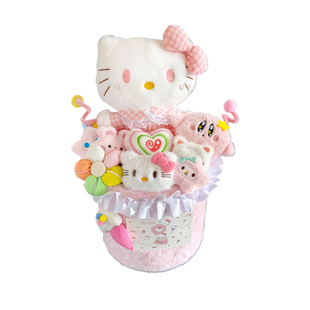 创意玩偶公仔kitty花束抱抱桶成品情人节新年生日礼物送女友闺蜜