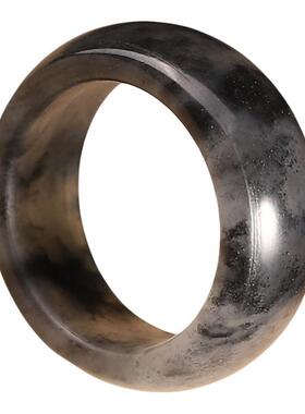 新疆天然和田玉青花籽料扳指