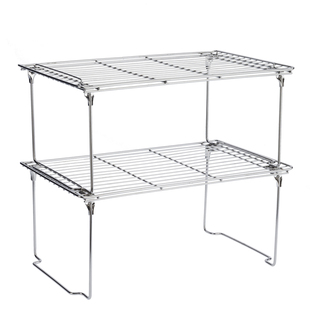 下水槽置物架304不锈钢锅架收纳架碗架2层架子厨房隔板冰柜隔层