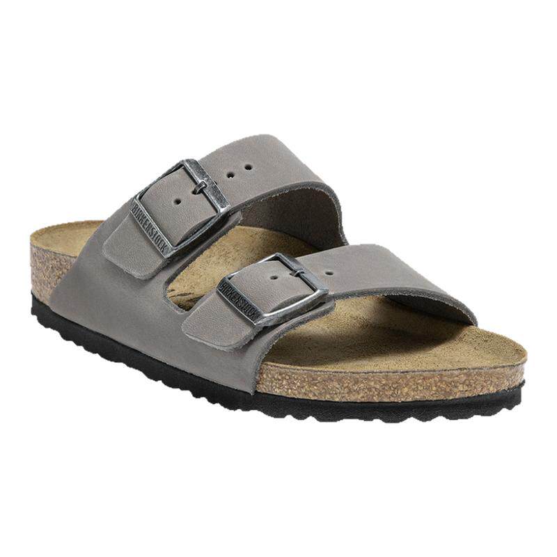 BIRKENSTOCK勃肯涂油皮双扣拖鞋