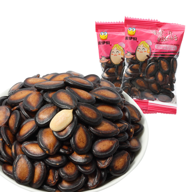 来伊份话梅味瓜子500g甘草味西瓜
