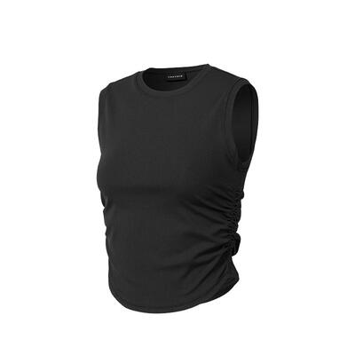 xexymix女侧边抽褶无袖背心