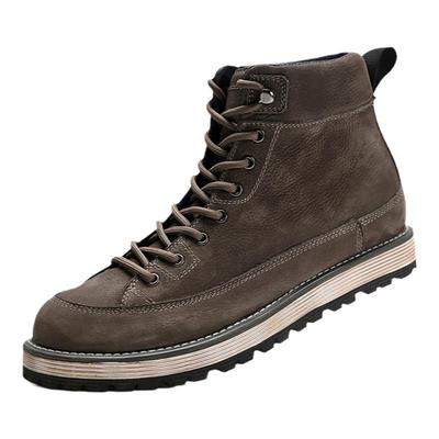 希兰琪男士复古圆头马丁靴