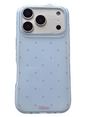 ins风糖果色波点软壳iPhone温柔