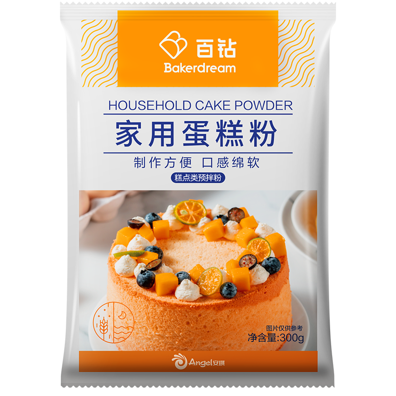 百钻家用蛋糕预拌粉300g