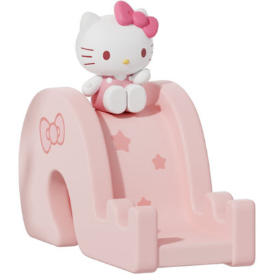 狼博旺正版三丽鸥家族滑滑梯手机支架摆件凯蒂猫库洛米周边手办