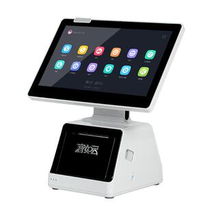 客如云mini触摸双屏收银机一体机奶茶店饭店餐饮扫码点餐点单点菜机收款机触摸屏收银结账带系统软件mini