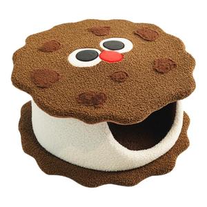 夹心饼干猫咪窝冬季保暖深度安全感睡觉半封闭床垫可拆洗宠物用品