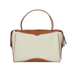 CHARMLORD女士过夜包拉德芳斯大号牛皮托特包大容量单肩包旅行包