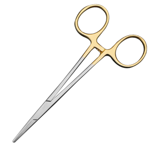 医用金柄止血钳美容整形双眼皮手术器械工具直弯全齿外科血管钳夹