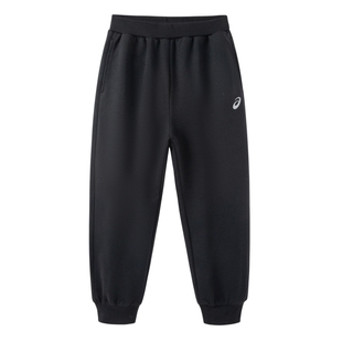 亚瑟士童装运动裤2025春秋新款精梳棉收口裤男童女童宽松休闲卫裤