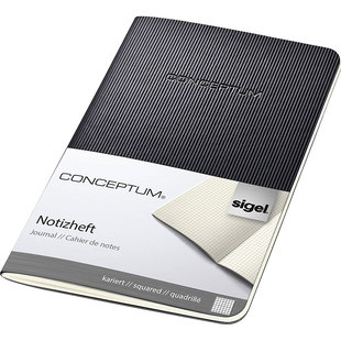 sigel 超薄软封面笔记小本子A6软面抄横线方格A5随身便携手帐进口