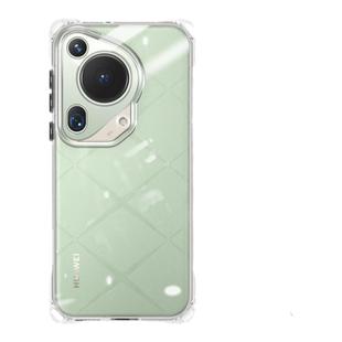 四角开孔壳适用华为Pura70pro手机壳p60por+新款外壳斜挎防摔系列专用全包镜头p80utrla女式简约透明带挂绳