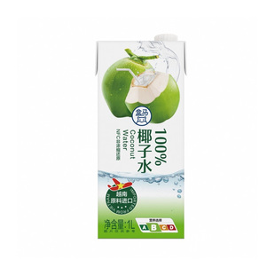 盒马代购100%椰子水1L泰国不加水不加糖香水椰椰子水果汁饮料饮品