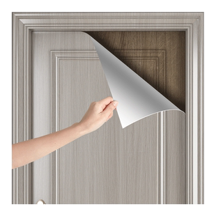 加厚门贴纸木门翻新自粘仿木门套门框包边贴旧门改造翻新木纹贴纸