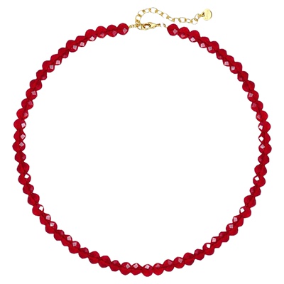 不掉色高级红色尖晶石手链