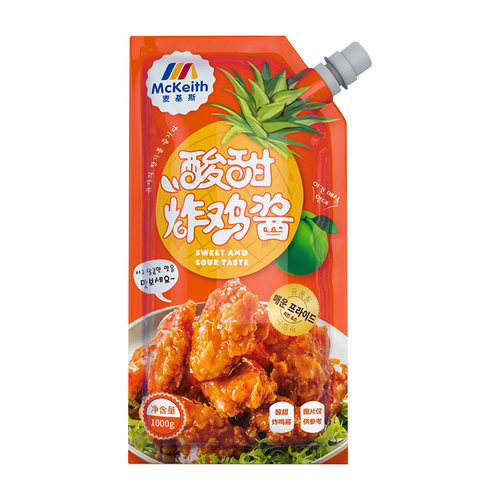 麦基斯韩式酸甜炸鸡酱1kg炸鸡蘸酱果酱炸鸡店专用酱料甜辣椒裹酱