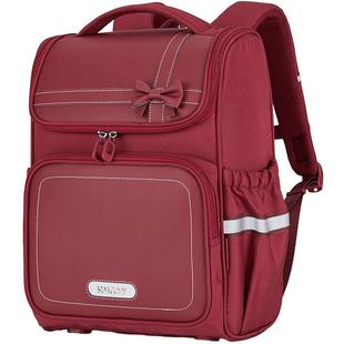 卡拉羊小学生书包大嘴儿童男生减负大容量女生双肩背包官方正品