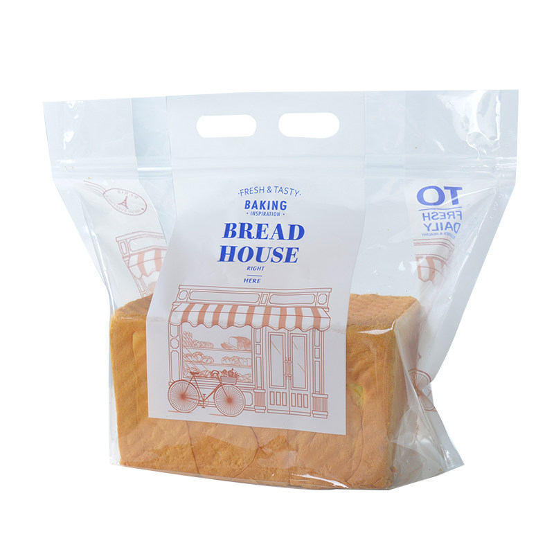吐司包装袋自封450克面包防油烘焙定制手提土司专用透明食品袋子