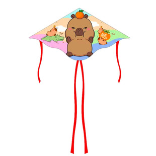 1米格子布长尾风筝 新款儿童卡通三角厂家批发摆地摊微风易飞2026