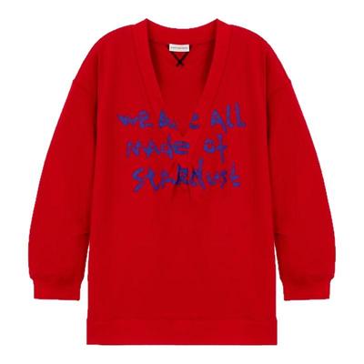 SHORT SENTENCE/短句潮流女士字母图案圆领套头卫衣银泰 301574