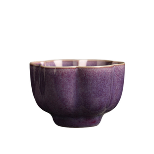 陶迷五大名窑茶杯礼盒装主人杯汝窑品茗杯陶瓷杯盏大号茶碗复古杯