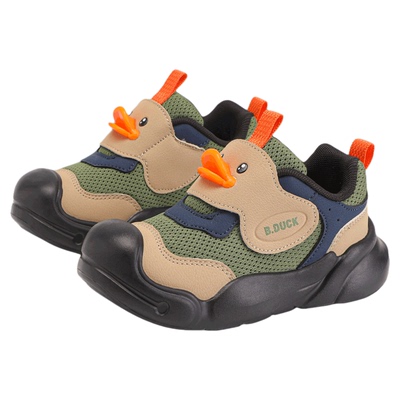 BDuck小黄鸭童鞋宝宝学步鞋男童鞋子软底春秋季户外小童机能鞋