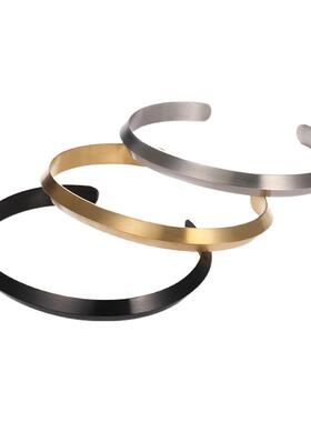 DH7简约钛钢手镯女镯子男手环